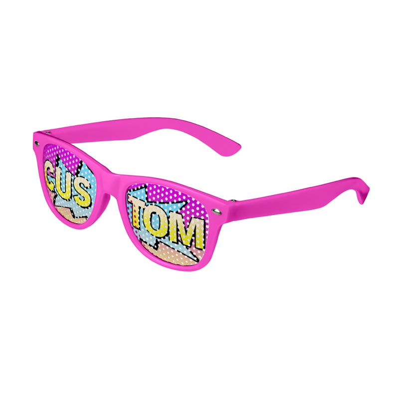 Custom printed store lens sunglasses