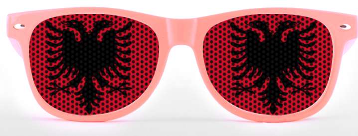 Albania flag sunglasses