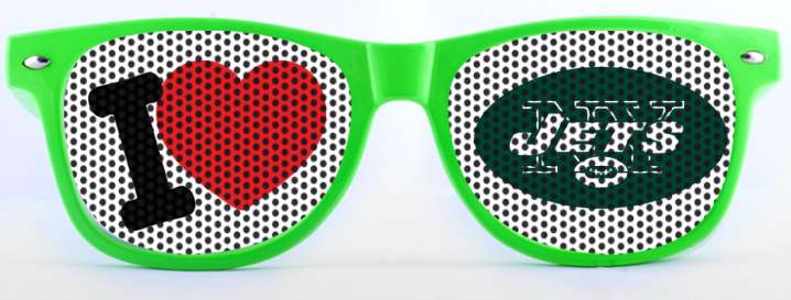 I Love Jets NY- Football sunglasses