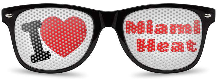 Miami Heat Fan Logo Lenses®