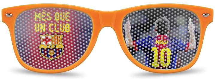 Messi Barcelona Fan Logo Lenses