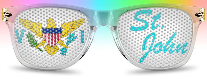 St. John Virgin Island Custom Logo Lenses