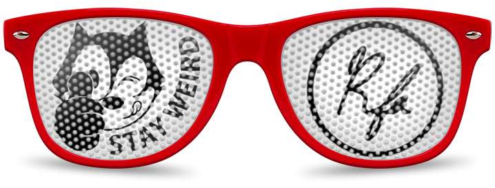 Stay Weird Logo Lenses