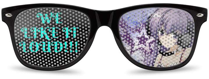 We Like It Loud Cartoon Logo Lenses