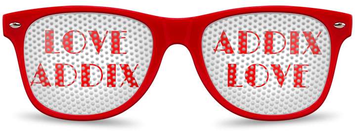 Love Addix Logo Lenses