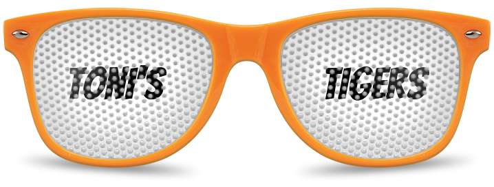 Toni's Tigers Logo Lenses