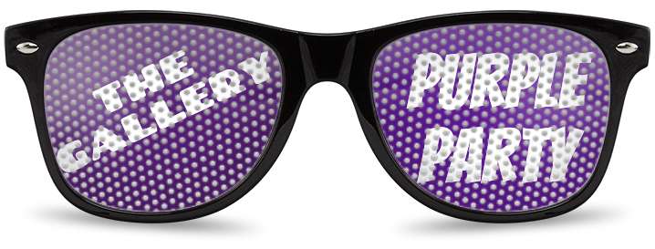 The Gallery/Purple Party Logo Lenses