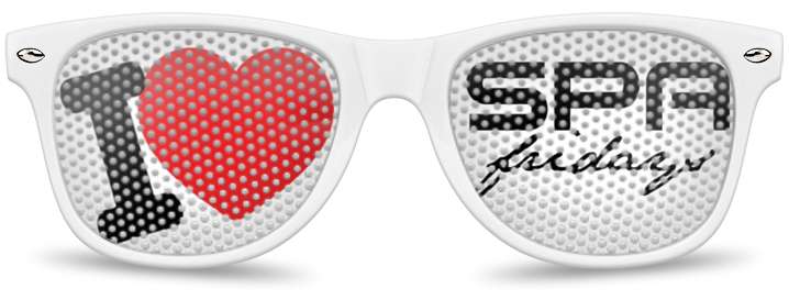 I Love Spa Fridays Logo Lenses