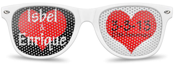 Isbel & Enrique 25th Anniversary Logo Lenses