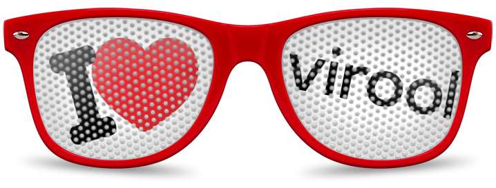 I Love Virool Logo Lenses